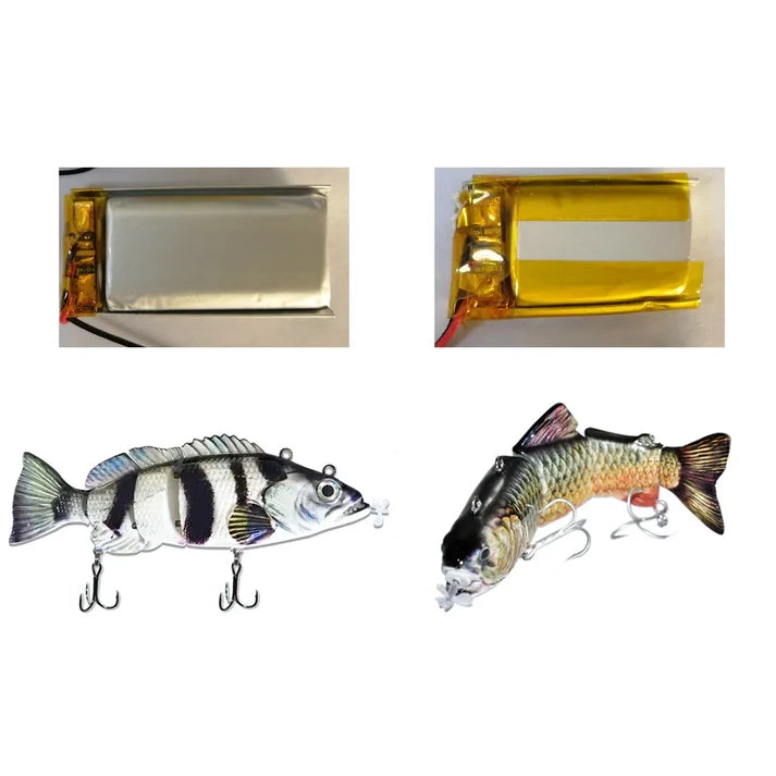 Robotic Swimming Lures, USB Rechargeable, LED Flashing