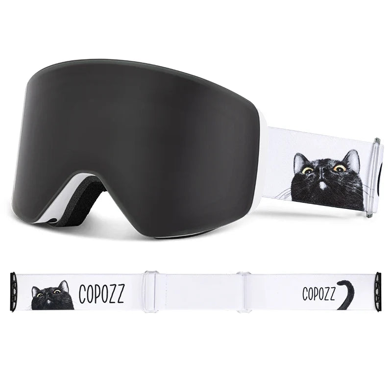 Ski Goggles & Snowboard Mask – UV400 Yellow Lens Eyewear Kit for Adults