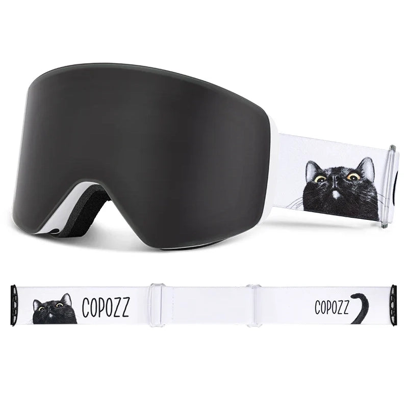 Ski Goggles & Snowboard Mask – UV400 Yellow Lens Eyewear Kit for Adults