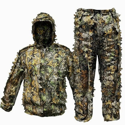 3D Leaf Bionic Camouflage Ghillie Suit for Ultimate Stealth and Comfort