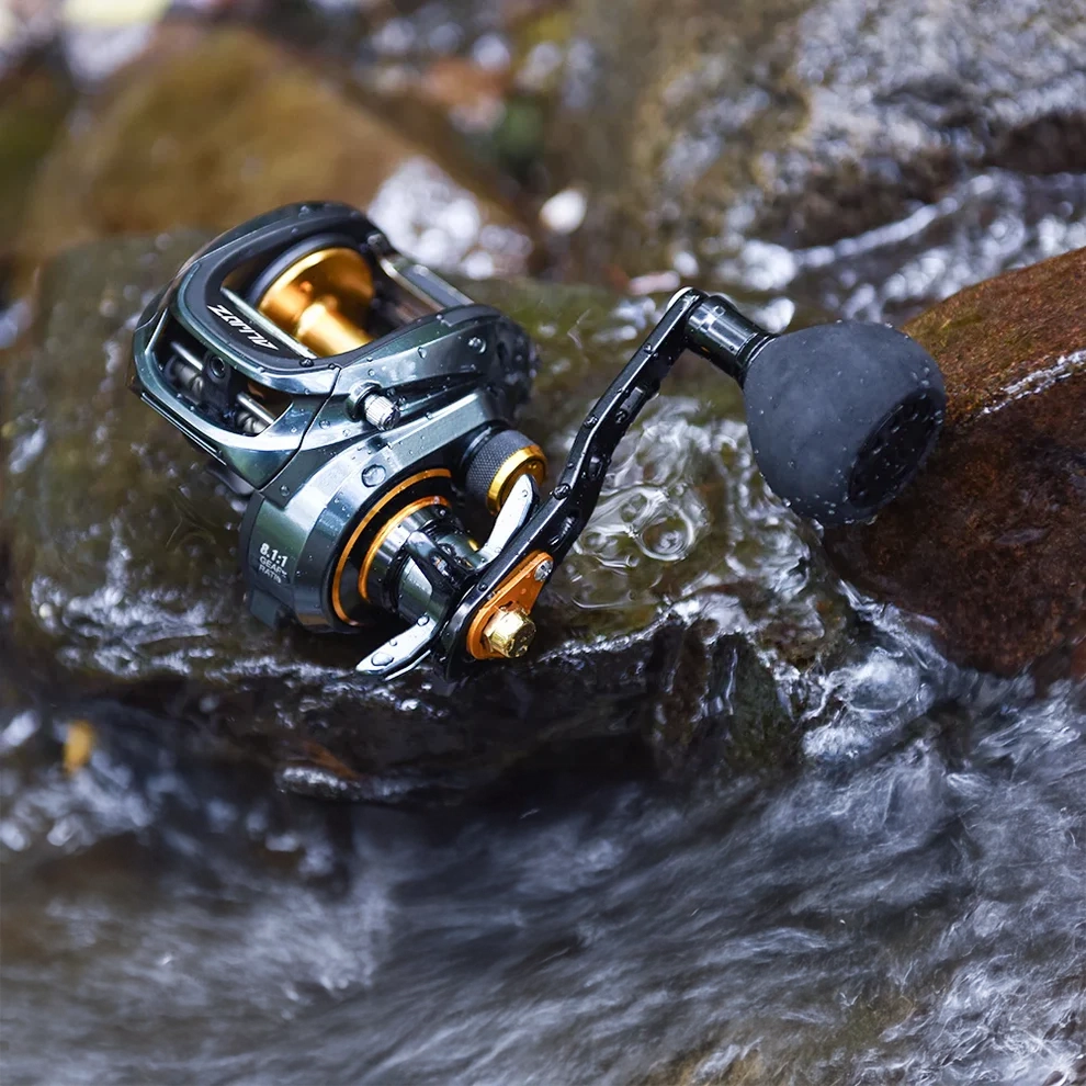 Baitcaster Reel for Freshwater & Saltwater Fishing, 15kg Max Drag