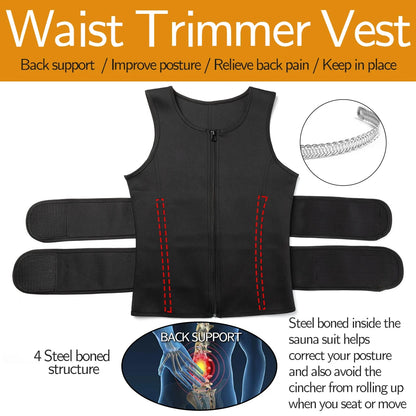 Survival Now™ Men Body Shaper Waist Trainer Vest
