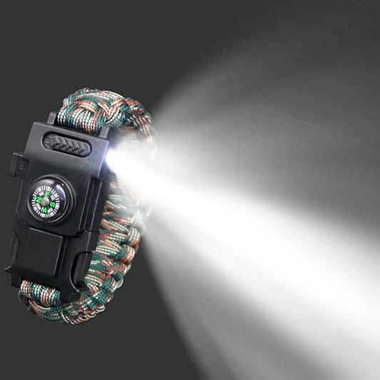 LED Light Multi-Function Survival Bracelet