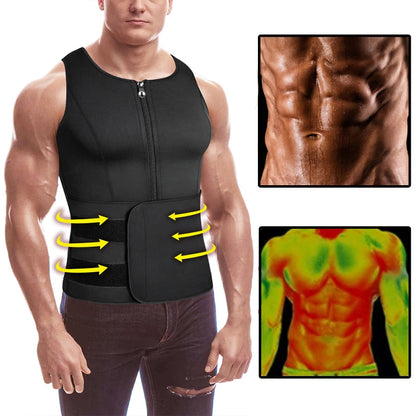 Survival Now™ Men Body Shaper Waist Trainer Vest