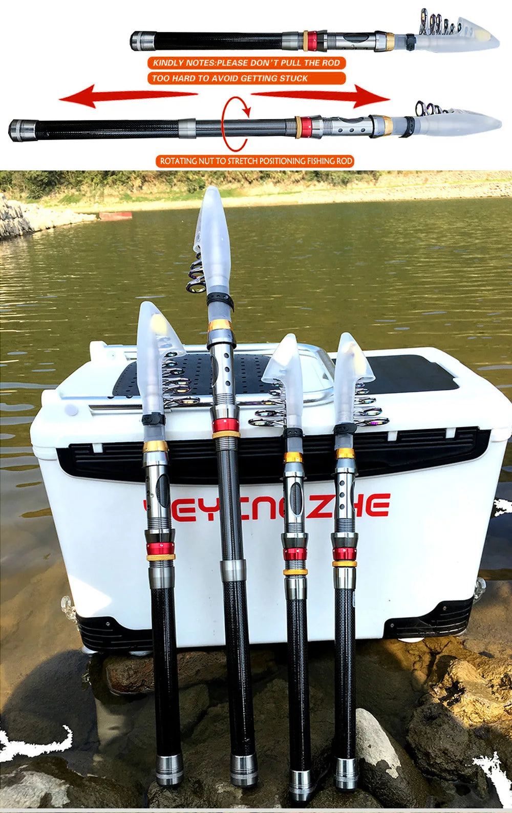 Survival Now™ Fishing Rod and Spinning Reel Set