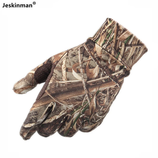 Camouflage Quick-Dry Elastic Hunting Gloves