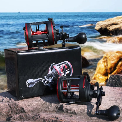 Premium Saltwater Fishing Reel – 3+1 Ball Bearings, 3.8:1 Gear Ratio