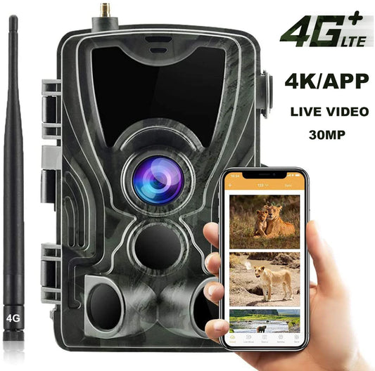 4G Trail Camera - 4K Wildlife & Security Monitoring with Instant Alerts