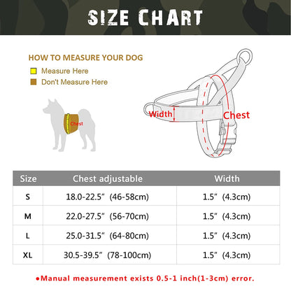 Survival Now™ Personalized Dog Military Tactical Harness