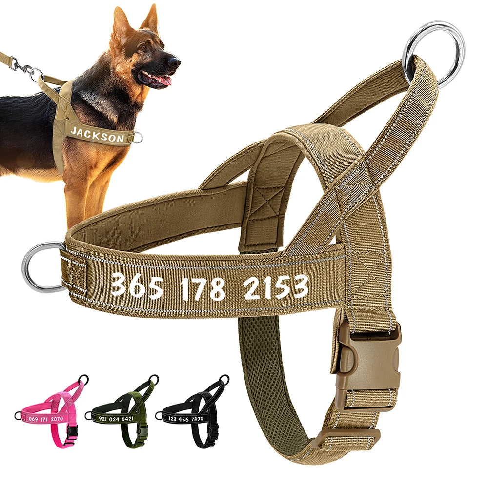 Survival Now™ Personalized Dog Military Tactical Harness