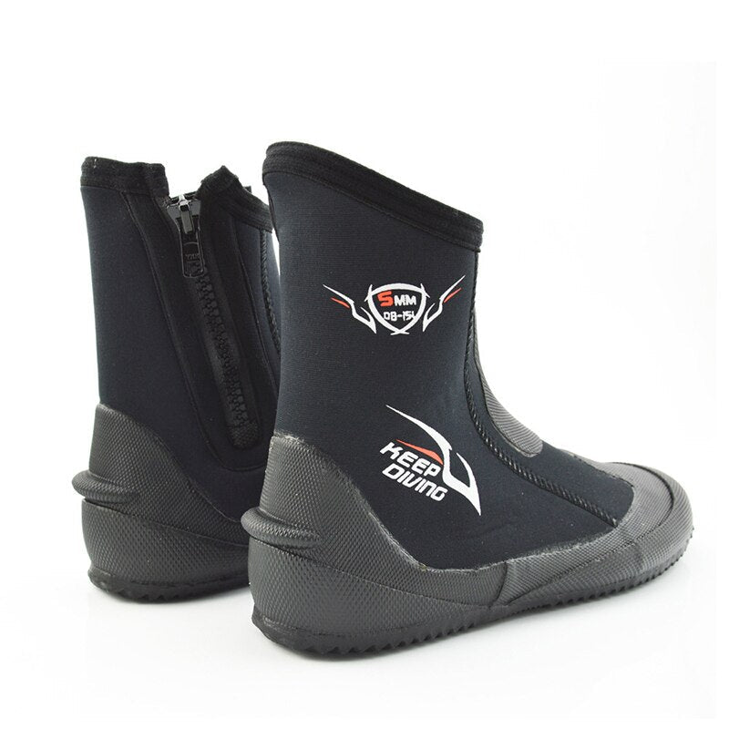 5mm Neoprene High-Top Scuba Diving Boots