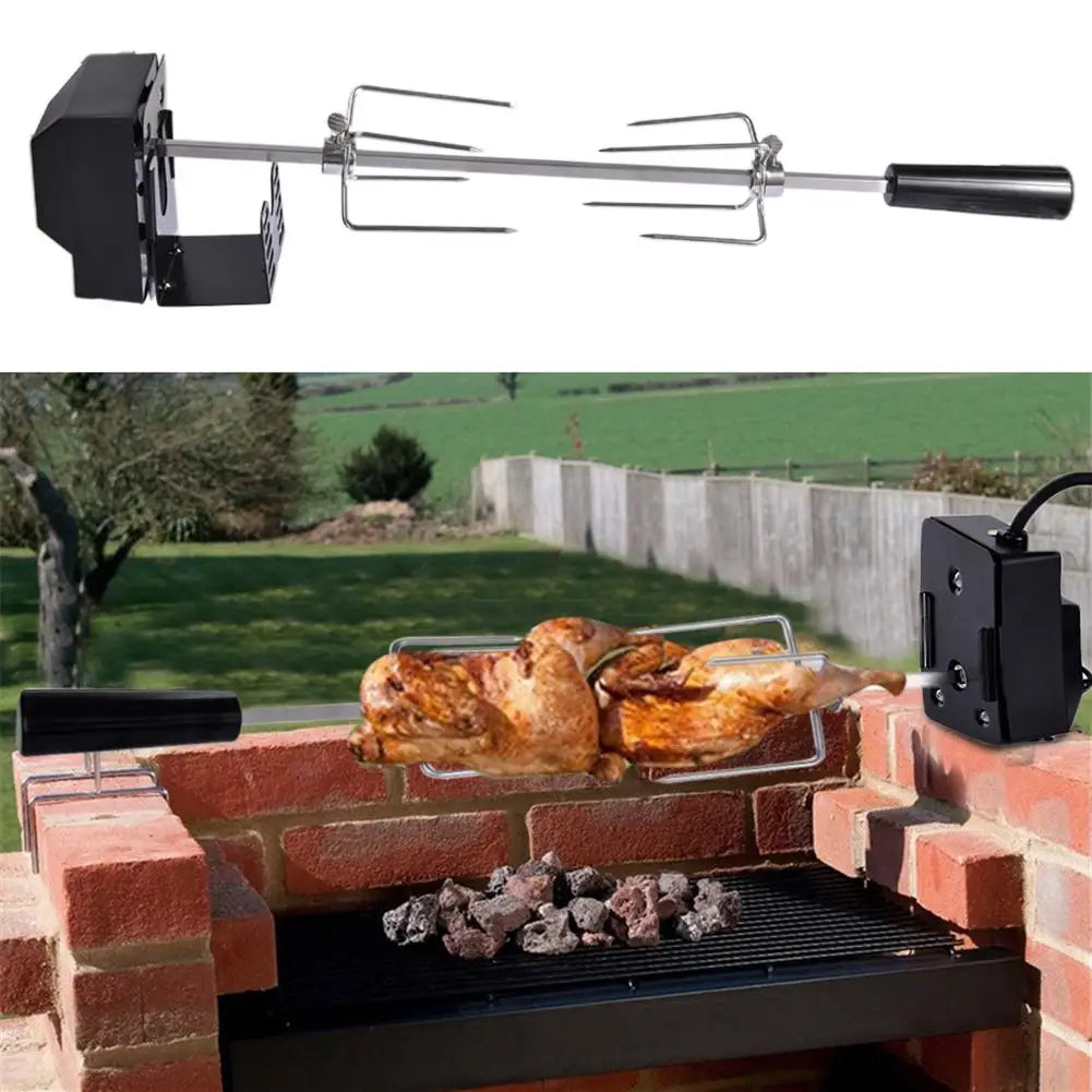 Survival Now™ Automatic BBQ Spit Rotisserie with Motor