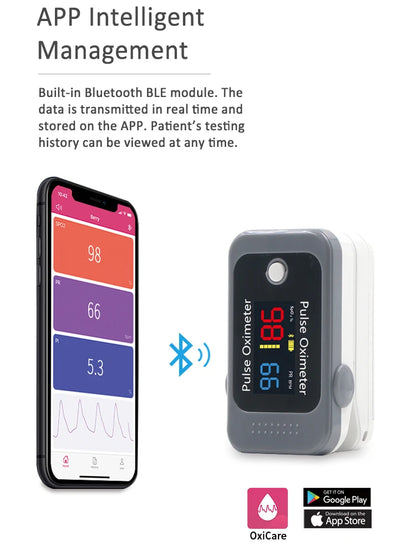 Survival Now™ Bluetooth Finger Pulse Oximeter