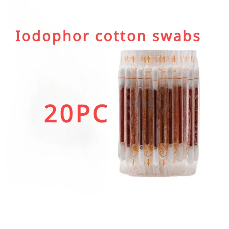 Survival Now™ Disposable Iodophor Alcohol Disinfection Cotton Swabs