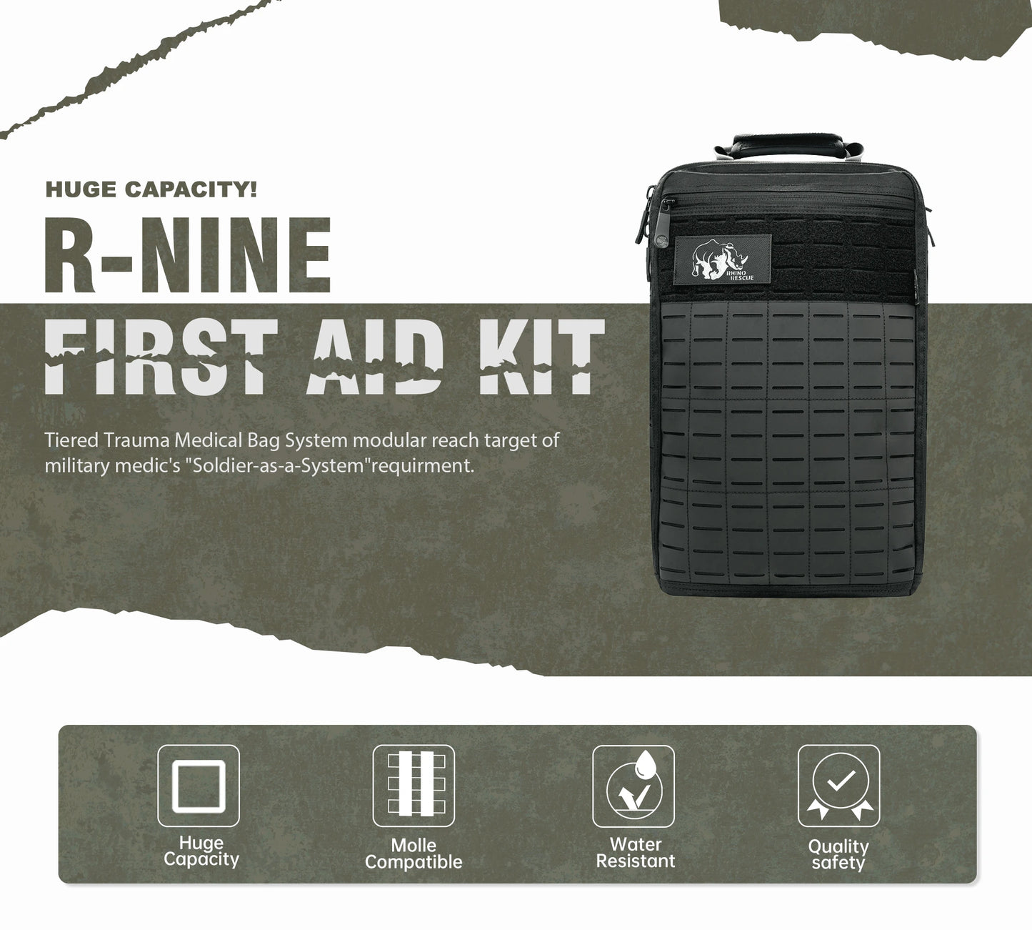 Survival Now™ RHINO RESCUE First Aid Trauma Kit