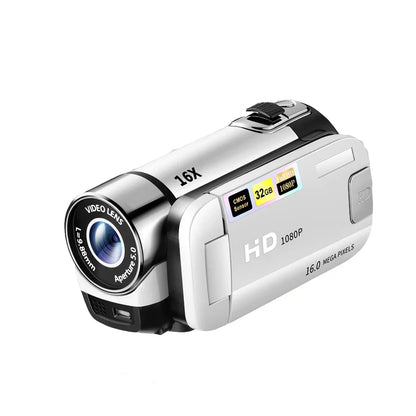 DV Camcorder - Compact 1080P Mini Camera with 16X Digital Zoom