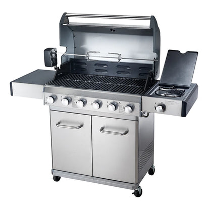 Commercial Stainless Steel 6-Burner Gas Grill