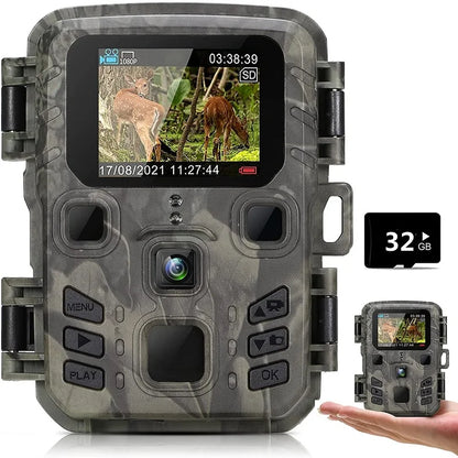 Outdoor Mini Trail Camera – HD, Night Vision & Waterproof