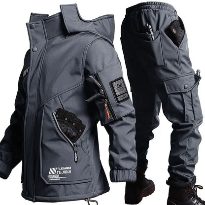 Survival Now™ Winter Velvet Thickened Jacket Suit for Men and Women