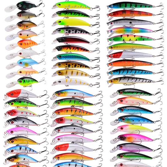 Random Fishing Lure Set – 3/5/8 Pcs Minnow, Crankbait