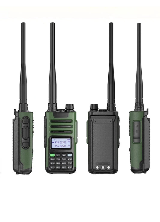 High Power Dual Band Walkie Talkie | Long Range 10W Two-Way Radio