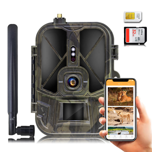4G Tracking Camera - 4K Video, Night Vision & Real-Time Alerts