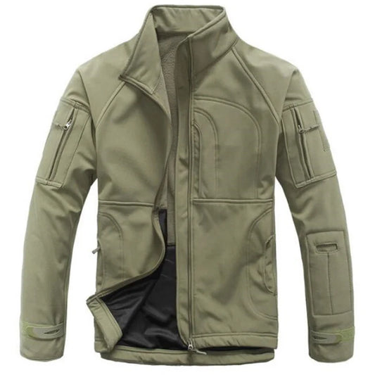 Tactical Jacket Outdoor Softshell - Waterproof, Windproof, Fleece-Lined