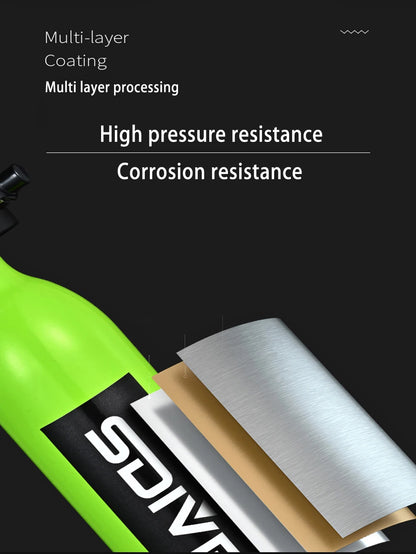 Survival Now™ 0.5L Mini Scuba Tank Dive Equipment – Your Gateway to Underwater Exploration
