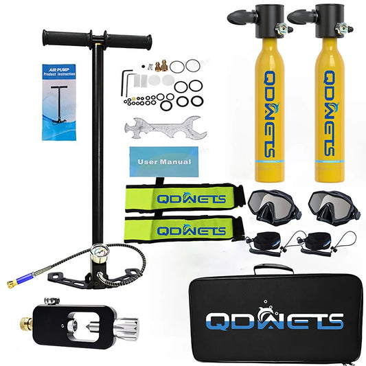 Compact 0.5L Scuba Tank for Emergency & Quick Dives