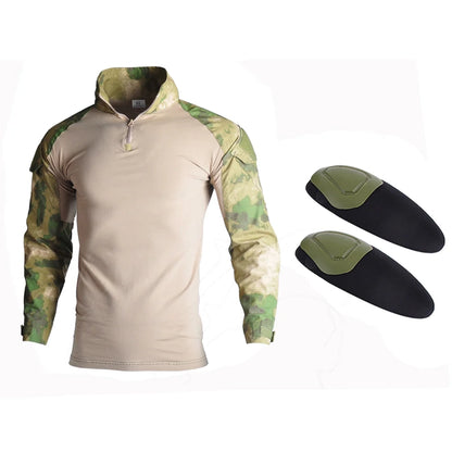 Slim Fit Army Shirt & Camouflage Cargo Pants