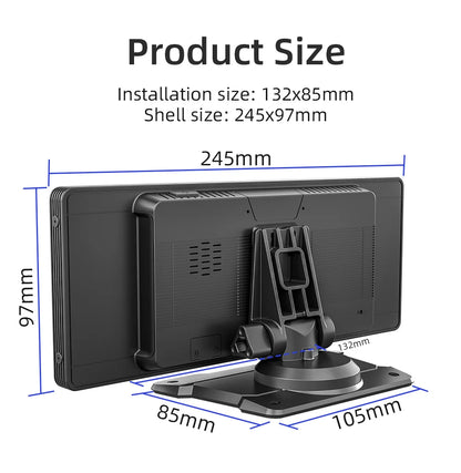 Survival Now™ 10.26-Inch Portable Wireless Car Play Screen