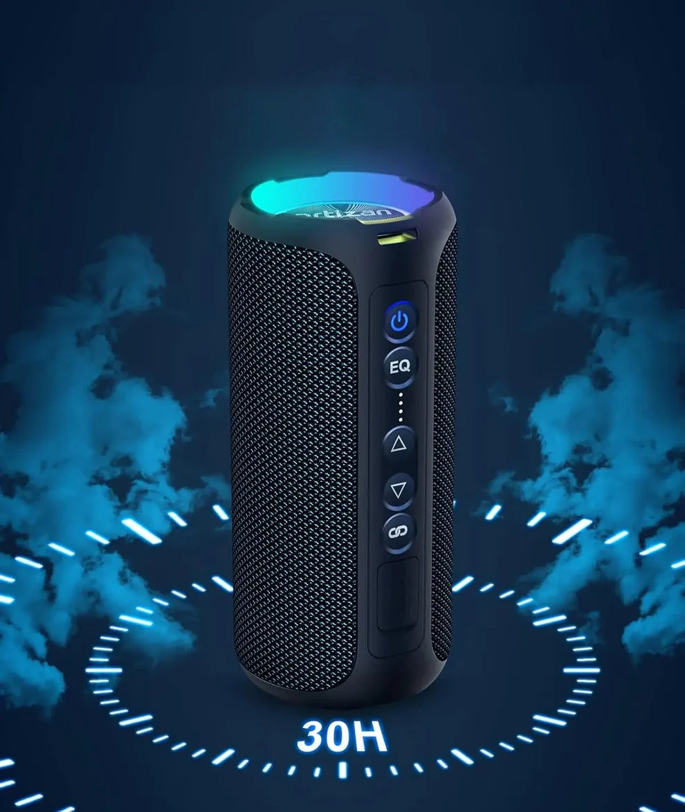 40W Bluetooth Speaker - Rugged Outdoor Sound with Deep Bass