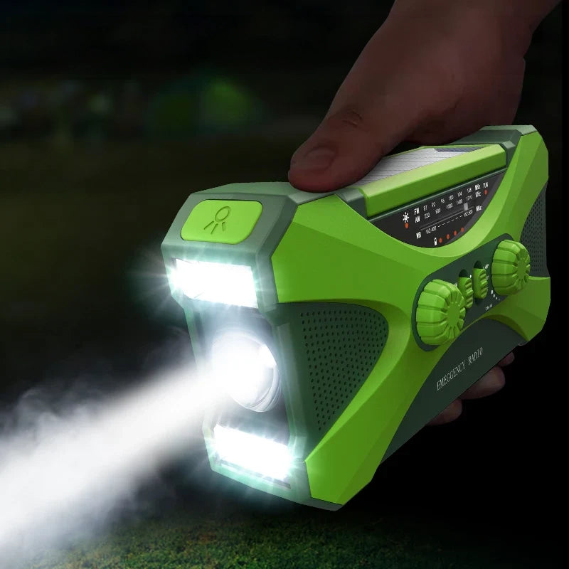 Multifunctional Radio - 10000mAh Power Bank with Solar Charging