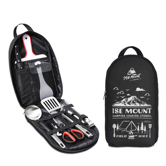 Portable Travel Utensils Set – Complete Stainless Steel Kitchenware for Outdoor Adventures