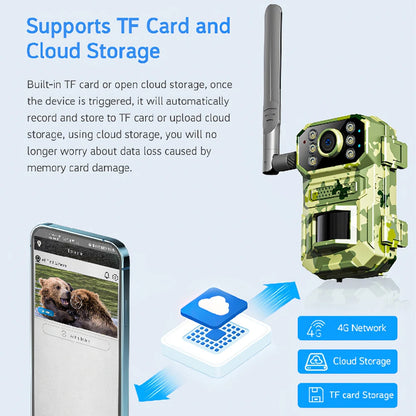 Outdoor Wildlife Trail Camera – Solar-Powered & 4G