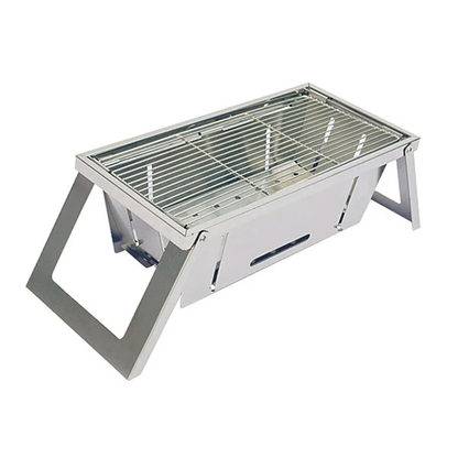Stainless Steel Folding Barbecue Grill: Portable and Smokeless Grilling Anywhere