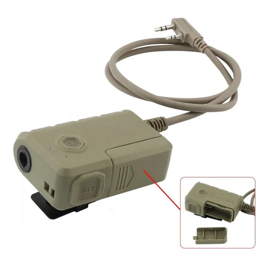 Tactical Bluetooth PTT Adapter | 7.0mm Plug for Comtac