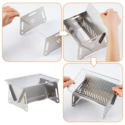 Stainless Steel Incinerator Grill BBQ Charcoal Stove: The Ultimate Portable Cooking Solution