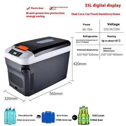 35L/26L Mini Refrigerator – Portable Cooling for Travel, Home & Outdoor Adventures