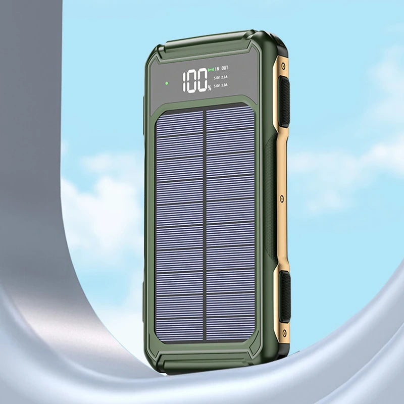 Survival Now™ 30,000mAh Large-Capacity Solar Power Bank