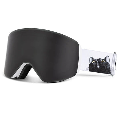 Ski Goggles & Snowboard Mask – UV400 Yellow Lens Eyewear Kit for Adults