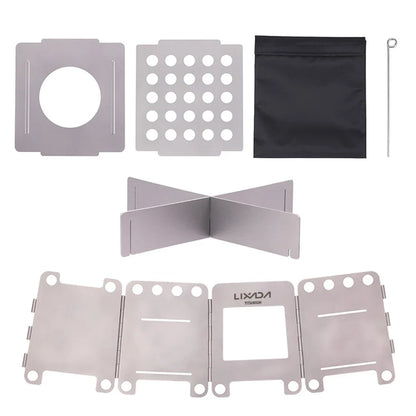 Titanium Camping Stove – Lightweight, Foldable & Eco-Friendly