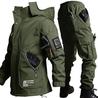 Survival Now™ Winter Velvet Thickened Jacket Suit for Men and Women