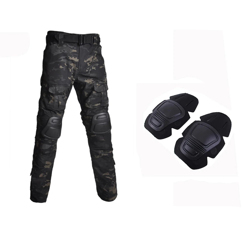 Slim Fit Army Shirt & Camouflage Cargo Pants