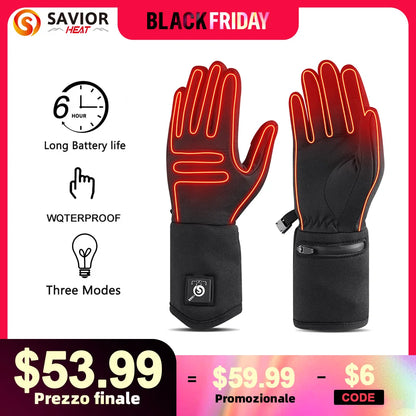 Survival Now™ Heated Glove Liners for Men and Women