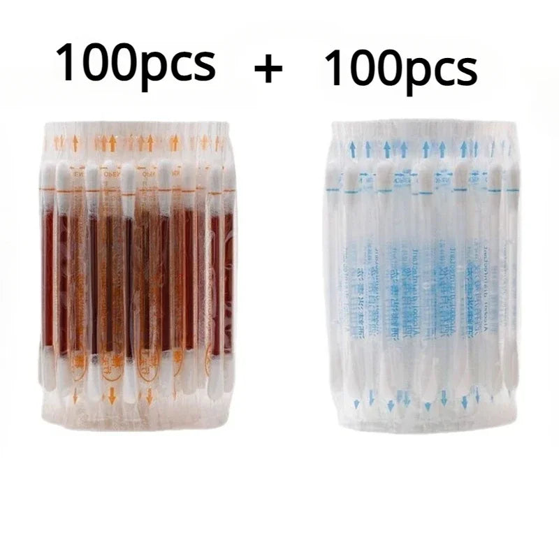 Survival Now™ Disposable Iodophor Alcohol Disinfection Cotton Swabs