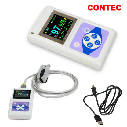 Advanced Fingertip Pulse Oximeter with Alarm