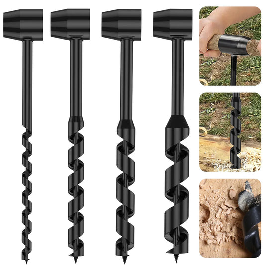 Durable Carbon Steel Manual Auger Hand Drill for Outdoor