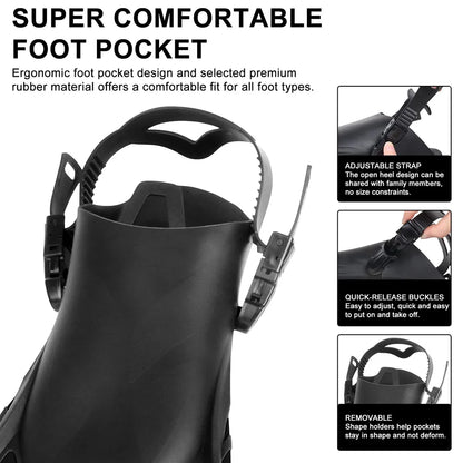 Survival Now™ Snorkel Fins Swim Flippers