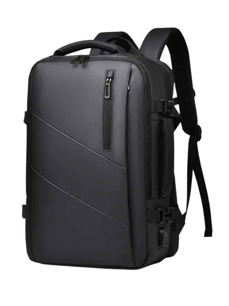 18-Inch Men’s Business Laptop Backpack with USB Charging & Waterproof Design